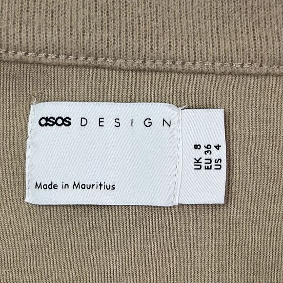 ASOS Oversized V neck Cardigan grandpa sweater Size 4 cabincore - Picture 4 of 9